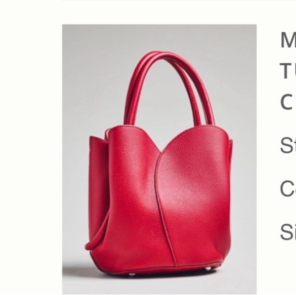 Melie Bianco Scarlet Tulip Crossbody Bag- RED